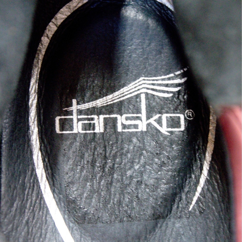 Dansko Lois Burgundy Suede Wedge Size 38 / 7.5 - 8 US SIZE - Picture 13 of 15